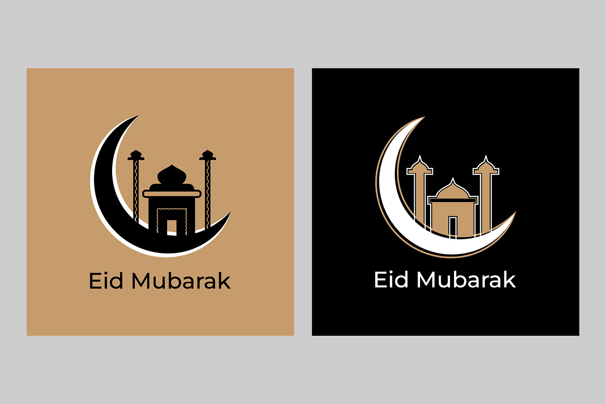 Eid Mubarak greeting Eid Mubarak, a Decorative Illustration by Lakhan1998 (Photo 3 of 6)