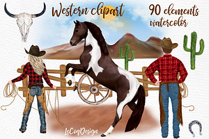 Western Clipart Western Couples