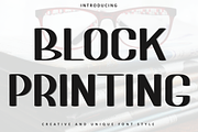 Block Printing, a Script Font by InermediaSTUDIO (Thumbnail 1 of 8)