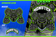 Giant Golem Rock Monster Logo, a Branding & Logo Template by FNR Graphics (Thumbnail 3 of 5)