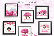 Pink Dreams of Sakura-watercolor set, a Texture Illustration by Satika (Thumbnail 2 of 12)