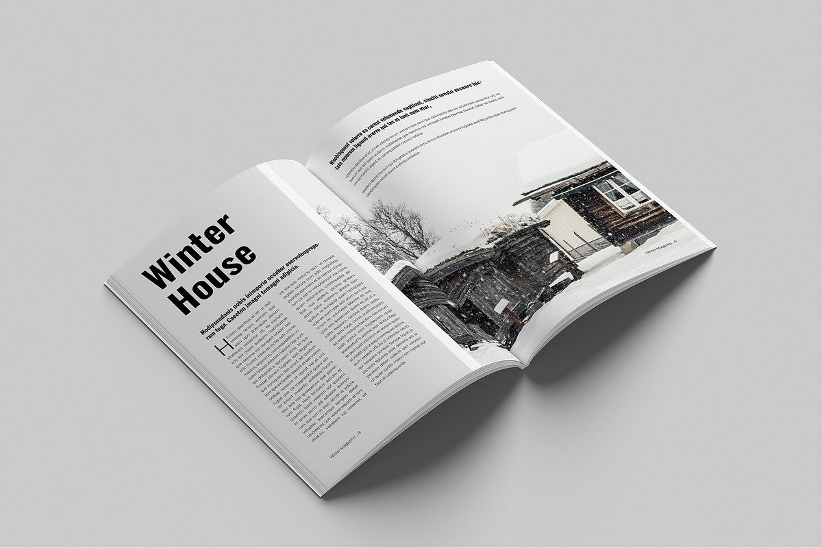 Winter Travel Magazine Template, a Magazine Template by Cleffon_Graphic_Studio (Photo 5 of 11)