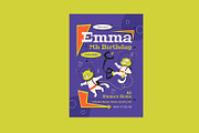 Colorful Kids Birthday Invitation, a Card Template by Neermana (Thumbnail 3 of 4)