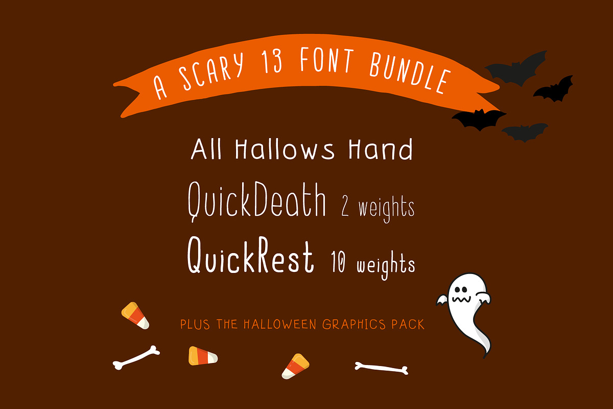 Halloween Font Bundle+FREE Graphics preview 2