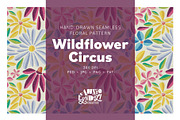 Wildflower Circus Seamless Pattern, a Pattern Graphic by Annie Tyndall Creative (Thumbnail 1 of 12)