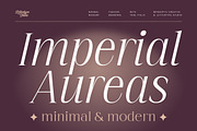 Imperial Aureas a Minimal Serif, a Serif Font by Lettertype Studio (Thumbnail 1 of 16)