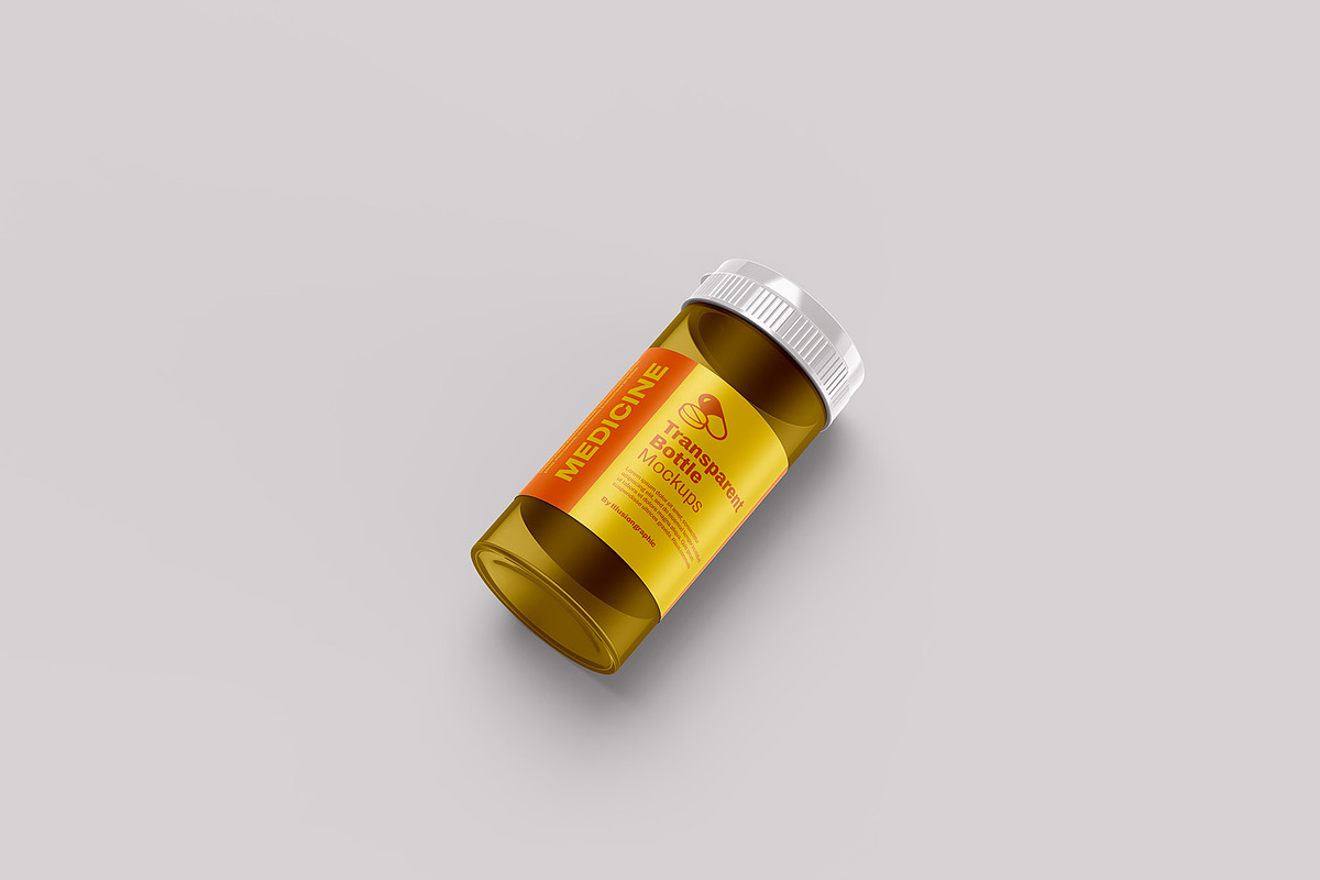 Transparent Plastic Bottle Mockup, a Product Mockup by Illusiongraphic (Photo 7 of 20)