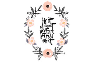 Watercolor Floral Wreath 3
