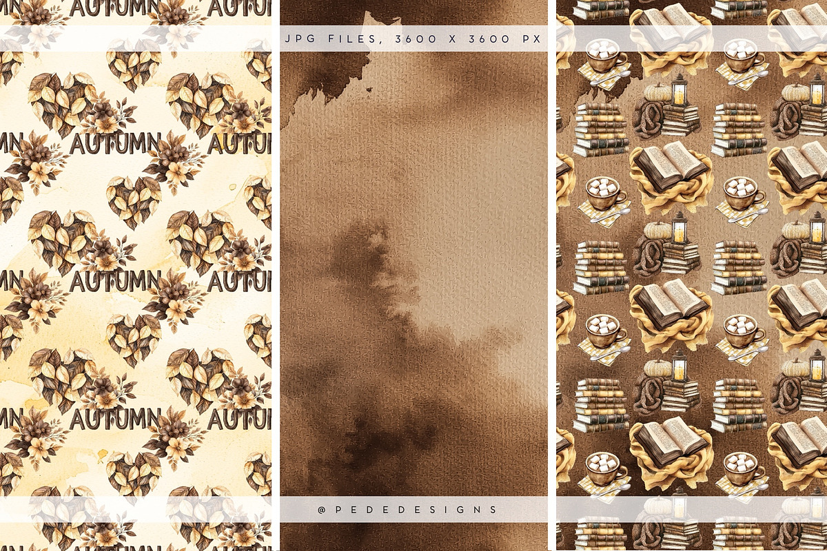 Golden Houf Of Fall Patterns, a Pattern Graphic by PeDe Designs (Photo 10 of 10)