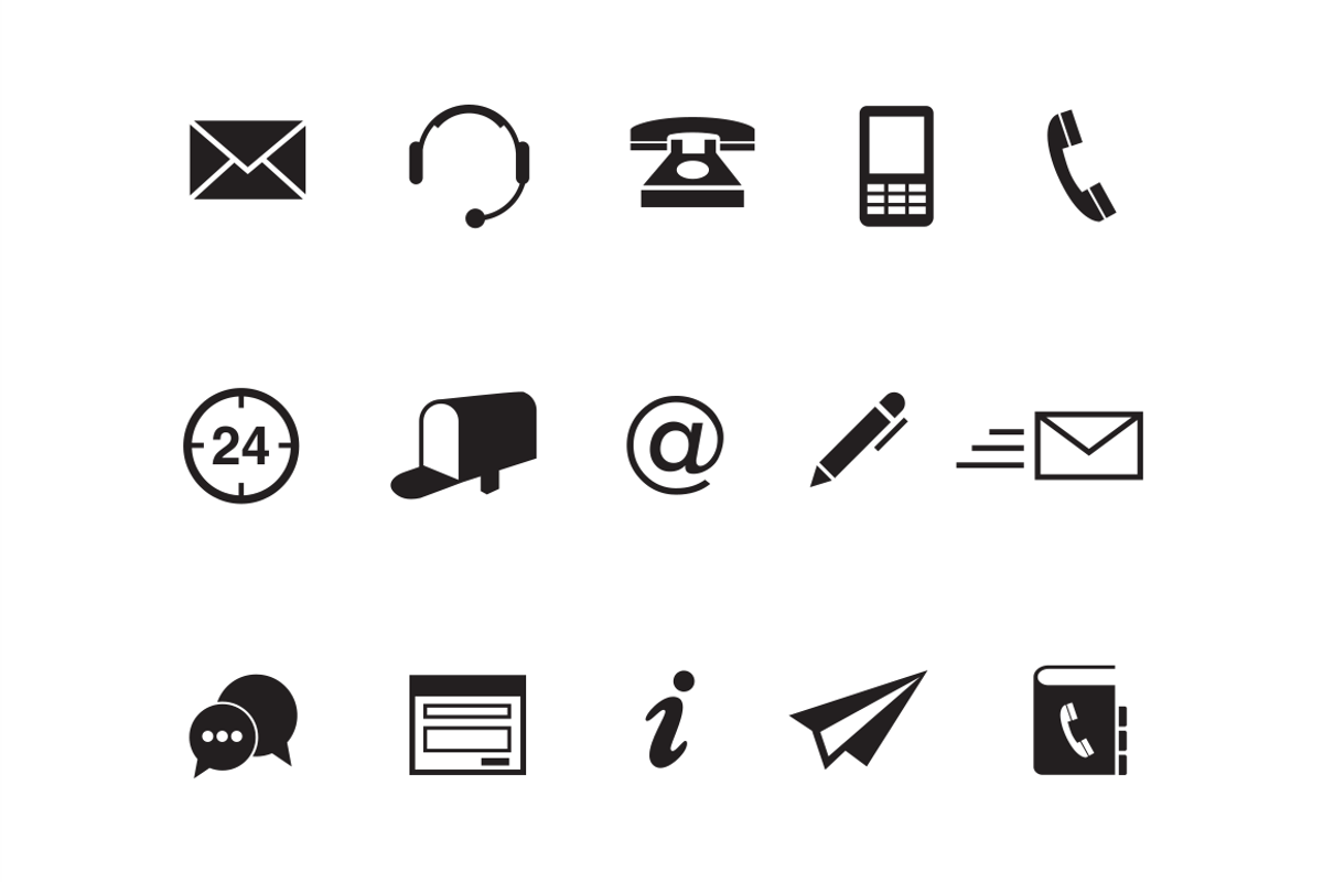 15 Contact Icons, an Icon by Creative VIP (Photo 1 of 3)