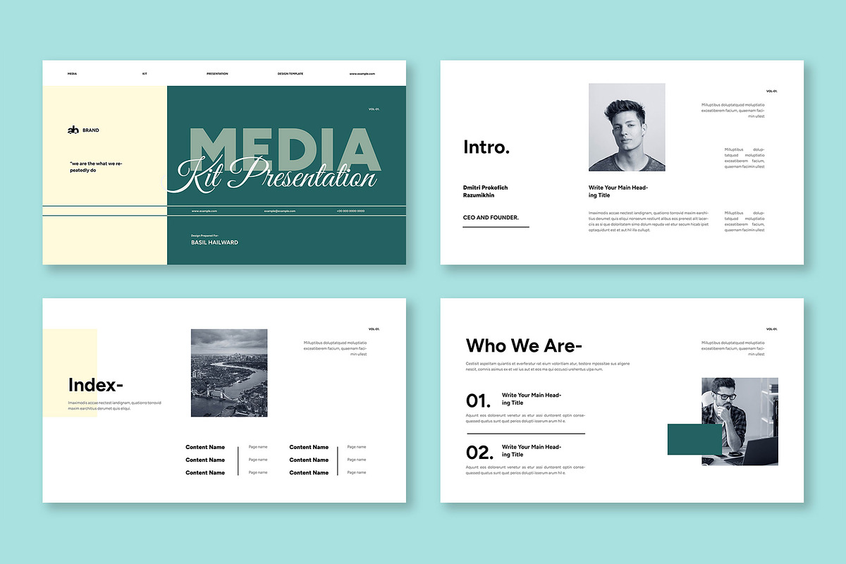 Media Kit Presentation Template, a Presentation Template by Mighty-Slide (Photo 2 of 6)