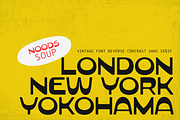 Noods Soup | Retro Vintage Typeface, a Sans Serif Font by Jolicia Type (Thumbnail 9 of 14)