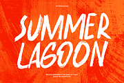 Summer Lagoon - Brush Display Font, a Handwritten Font by Pekotype (Thumbnail 1 of 15)