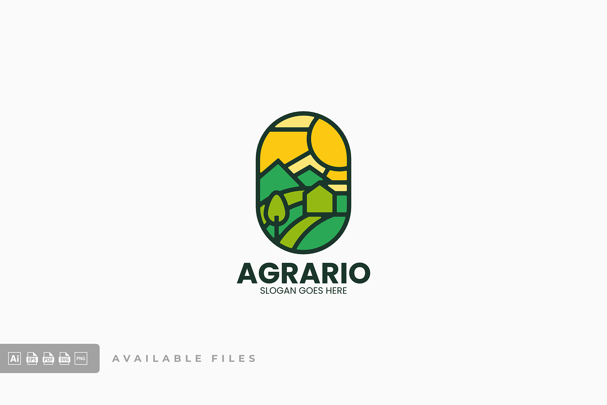 Agrario Simple Mascot Logo, a Branding & Logo Template by ivan_artnivora
