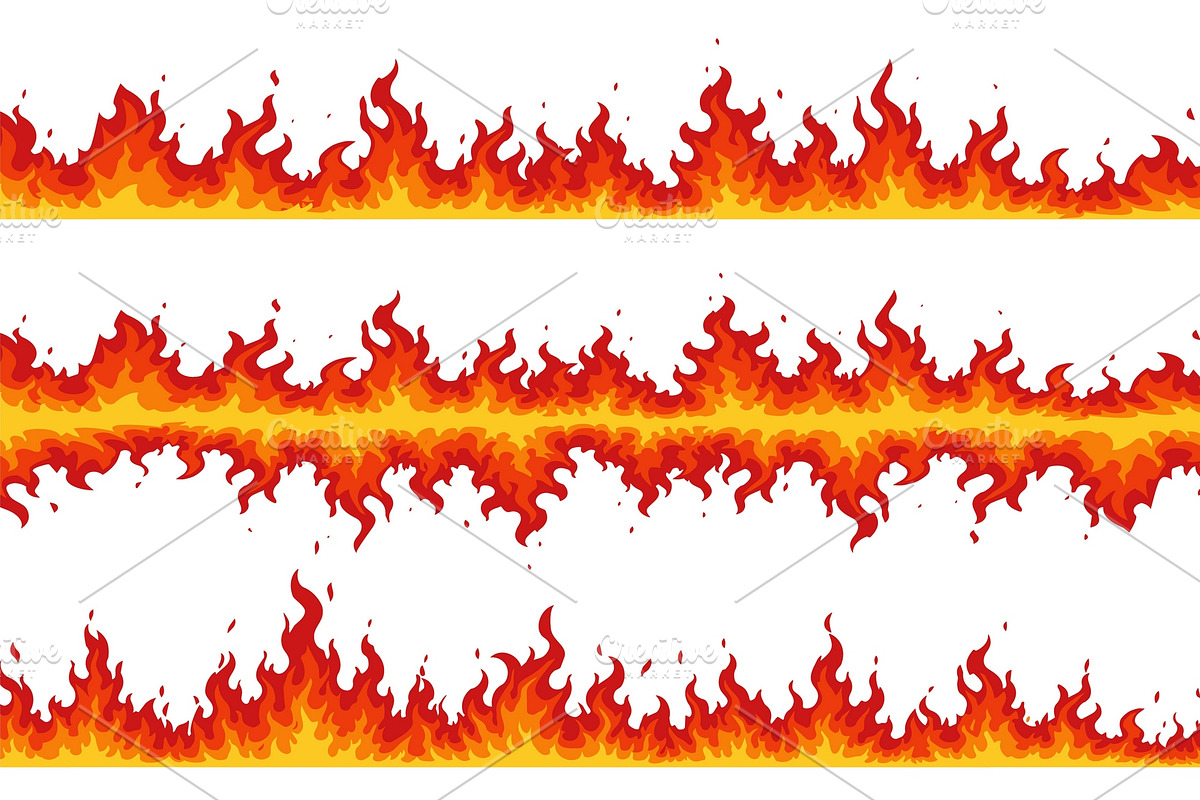 Set of multiple stylized flames, an Object Illustration by Woters little shop (Photo 5 of 7)