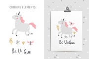 Unicorns in the garden kids clipart, a Decorative Illustration by Leysan Shayak (Thumbnail 7 of 14)