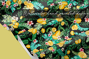 Tropical lemons pattern, a Pattern Graphic by Laura Camoe (Thumbnail 4 of 6)