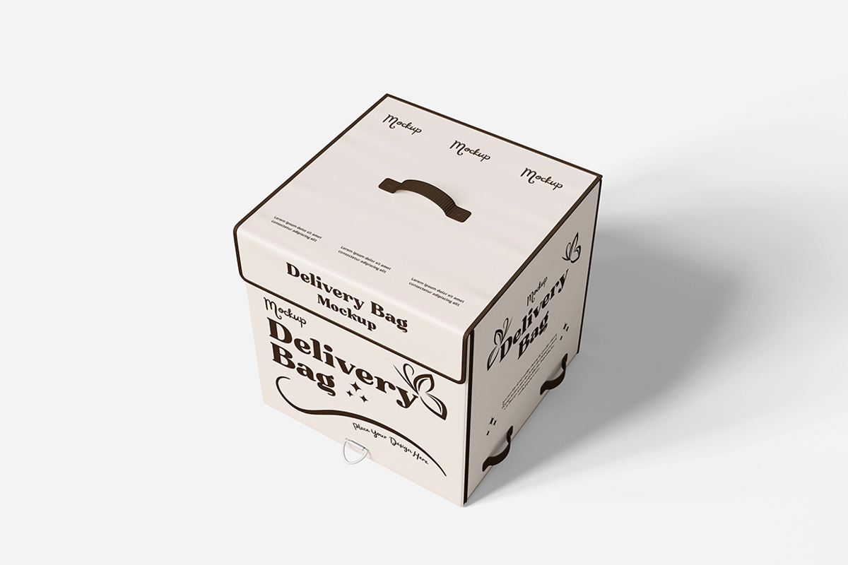 Photorealistic Delivery Bag Mockup, an Advertising Mockup by Indah (Photo 5 of 6)