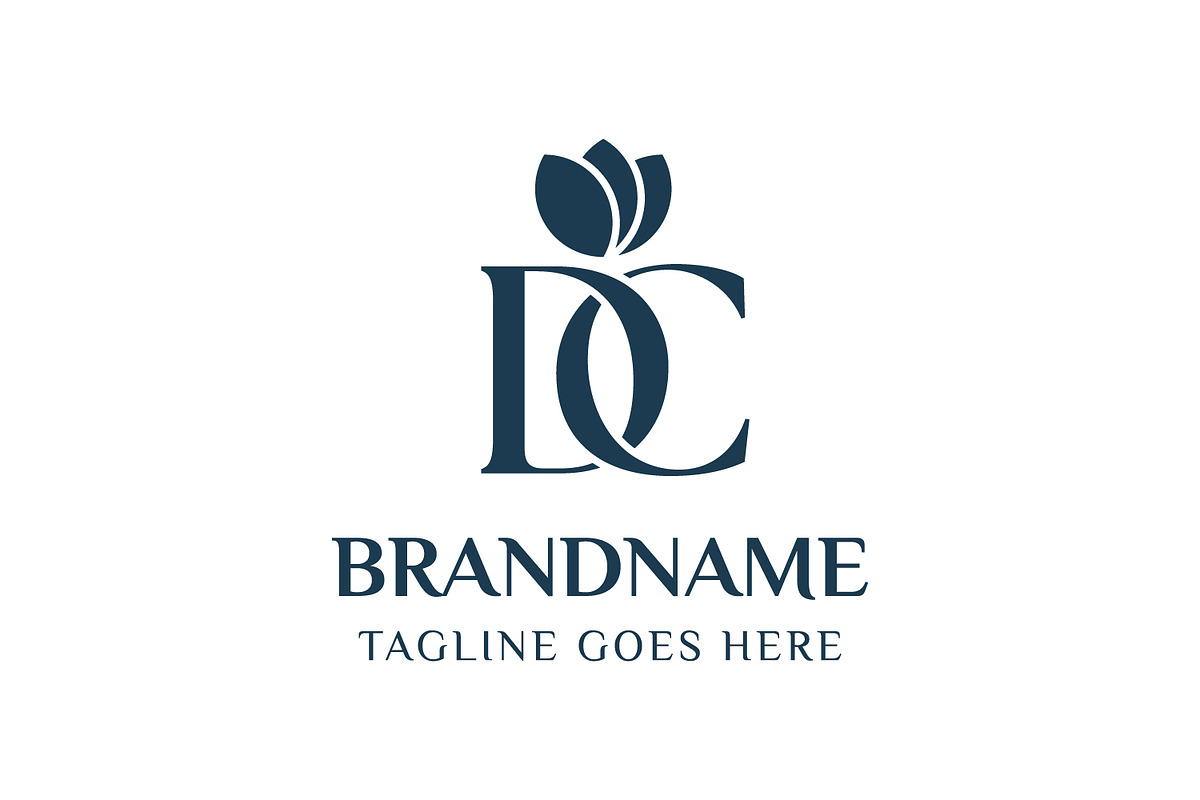 Letters DC Beauty Logo, a Branding & Logo Template by Pray Art Design Studio