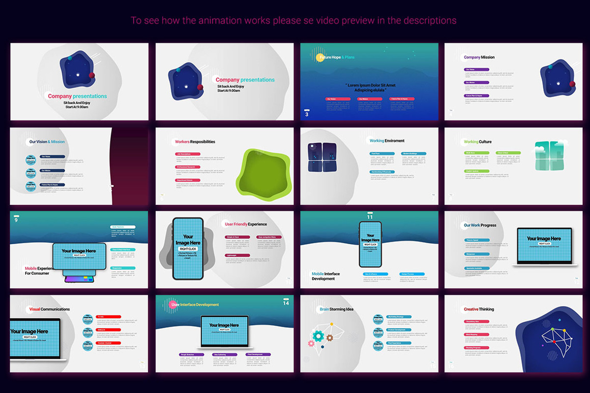 Animated PowerPoint Template, a Presentation Template by SCworkspace (Photo 2 of 25)