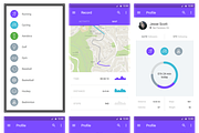 Material UI Kit: Fitness, a Templates & Theme by UI8 (Thumbnail 5 of 7)