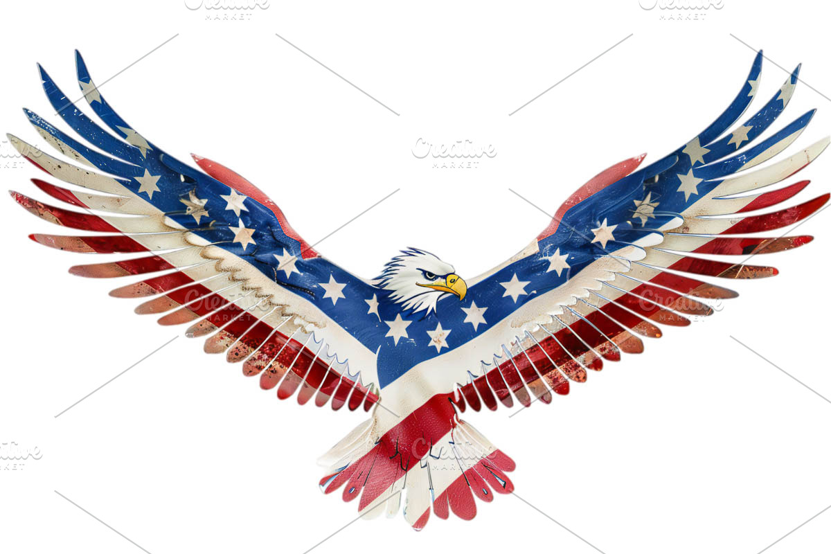 American Eagle Flag Patriotic PNG, an Object Graphic by VetalStock (Photo 6 of 6)