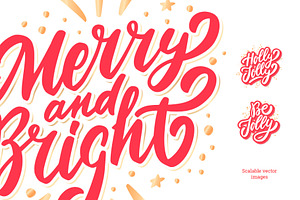 Christmas Vector Handwritten Phrases