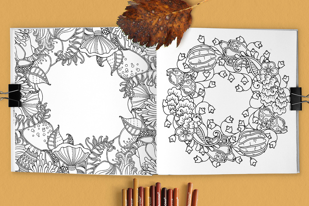 Magic Autumn Forest coloring pages, an Illustration by Color and Decor (Photo 5 of 6)