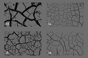 20 Cracked Dirt Texture Overlays