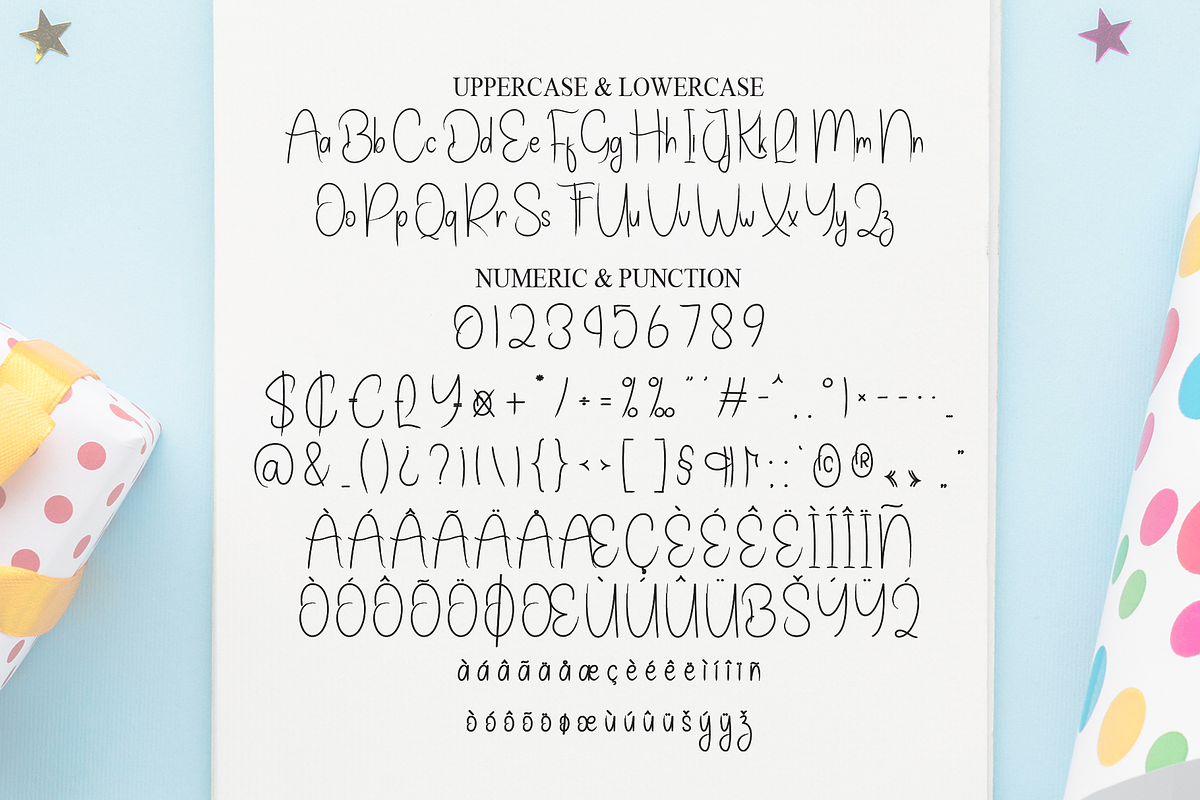 Book Birthday | Script Font, a Handwritten Font by Scratchones (Photo 7 of 8)
