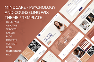 Psychology & Counseling Wix Theme