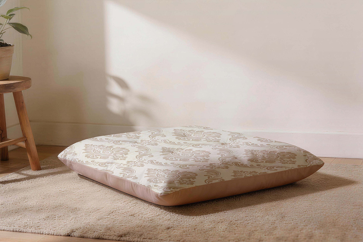Floor Cushion Mockup, a Merchandise Mockup by Pitchlook.Studio (Photo 4 of 4)