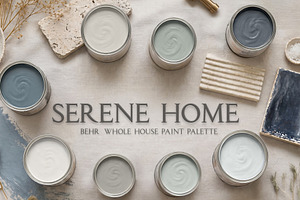 Behr Serene Home Paint Palette