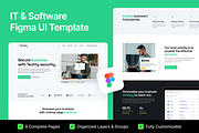 Techty: IT & Software Figma Template, an UI Kit Template by FinestDevs (Thumbnail 1 of 8)