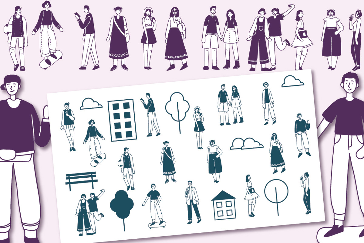 URBAN PEOPLE, a Person Illustration by Virinaflora (Photo 5 of 5)