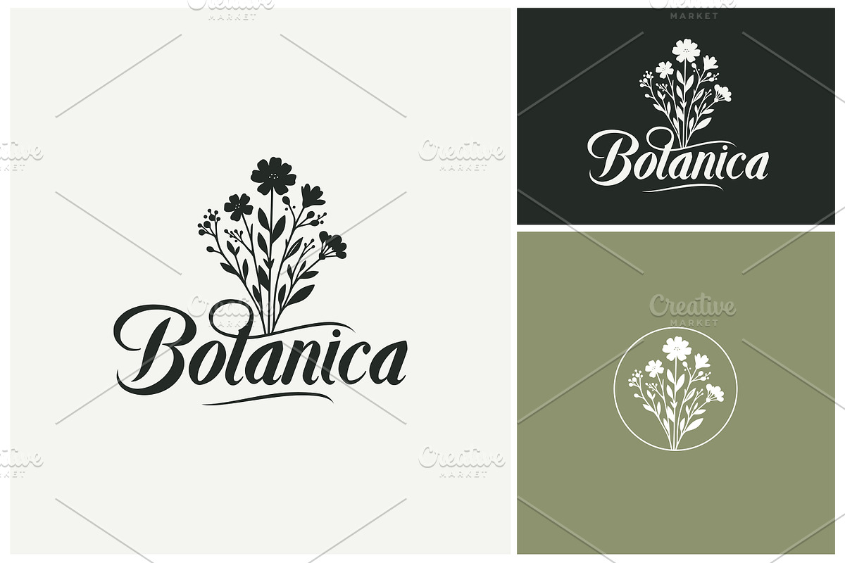 Floral Flower bouquet filoage logo, a Branding & Logo Template by Enola99d (Photo 1 of 3)