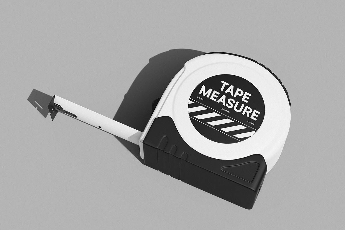 Construction Measure Tape Mockup, a Household Mockup by Brand Earth (Photo 2 of 4)