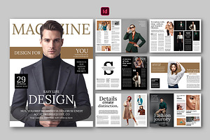 Fashion Magazine Brochure Design, a Magazine Template by Shajib Shikder