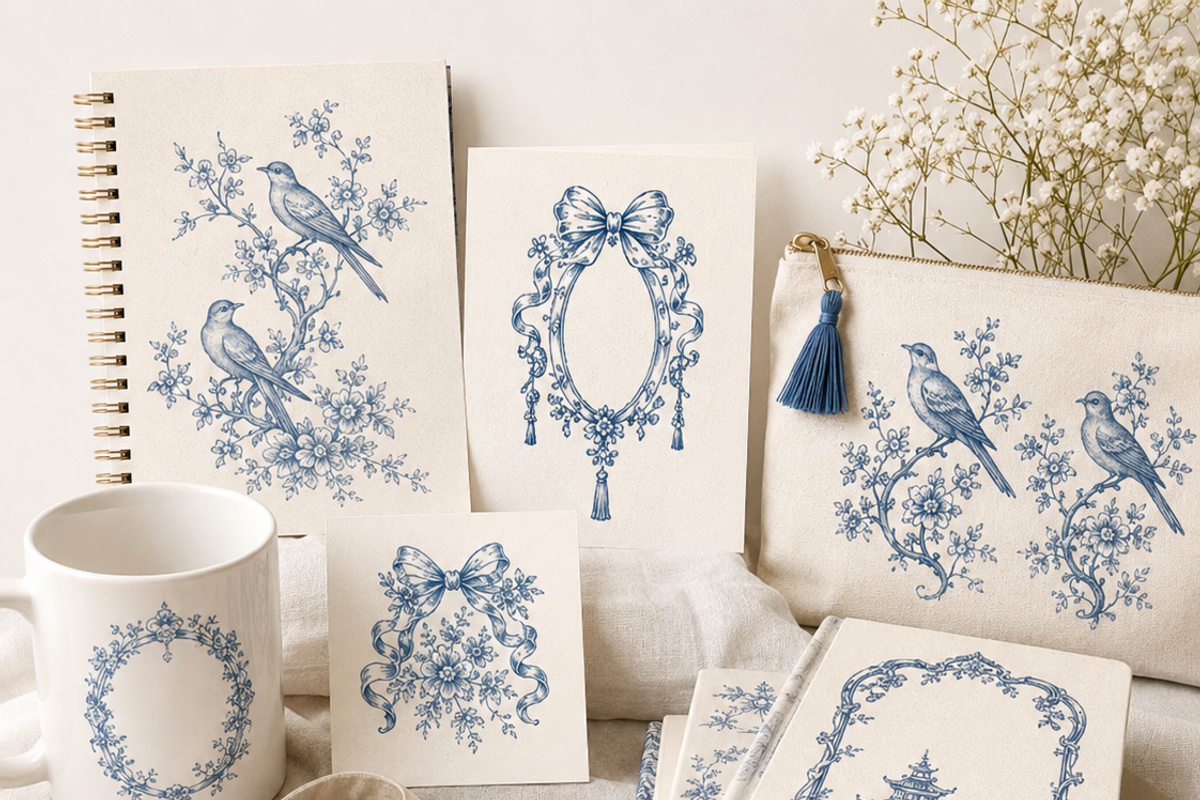 Vintage Chinoiserie clipart, a Decorative Illustration by HeavensStar (Photo 9 of 10)