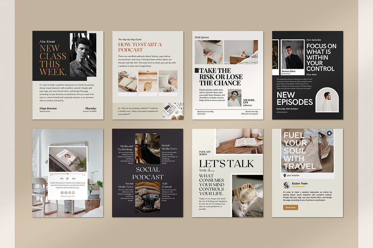 Instagram Podcast Expert CANVA, a Social Media Template by Analogi Studio (Photo 14 of 16)