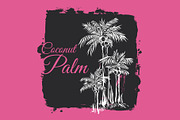 Palm Trees Drawings in Grunge Stylle, a Texture Illustration by Adiemus (Thumbnail 3 of 7)