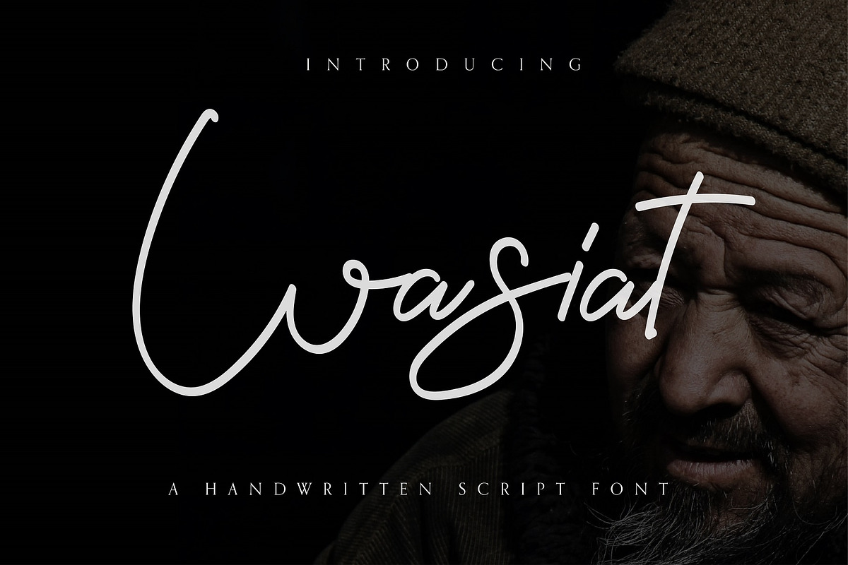 WASIAT Handwritten Script Font, a Font by typeflair (Photo 1 of 5)