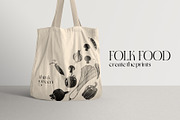 Folk vegetables Linocut Bundle, a Food Illustration by Garden in frame (Thumbnail 3 of 6)