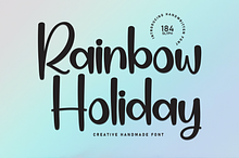 Rainbow Holiday | Script Font