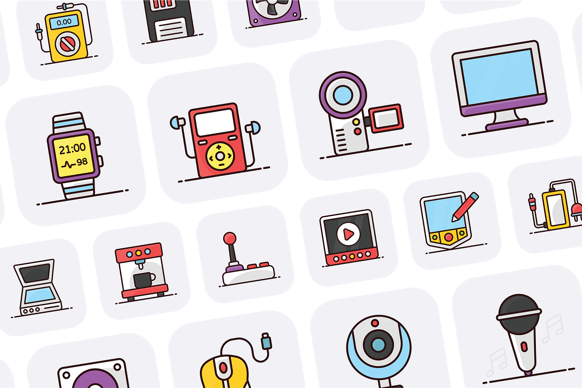 Computer Hardware Icons, a Duotone Icon by Brickclay (Photo 6 of 9)