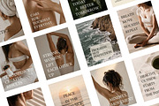 Wellness Instagram Canva Templates, a Social Media Template by Arslan (Thumbnail 2 of 5)