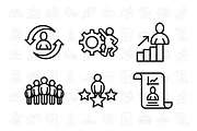 20 Business and Personal Development, an Outline Icon by khalwa.studio (Thumbnail 3 of 3)