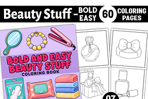 Beauty Stuff Bold and Easy Coloring