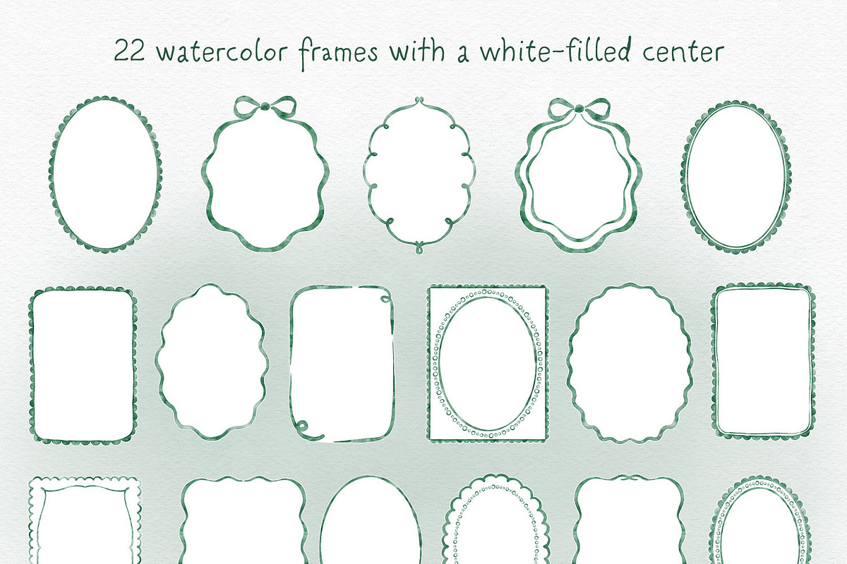 Sage Green Frames and Borders, an Object Graphic by Solo Art Original (Photo 4 of 8)