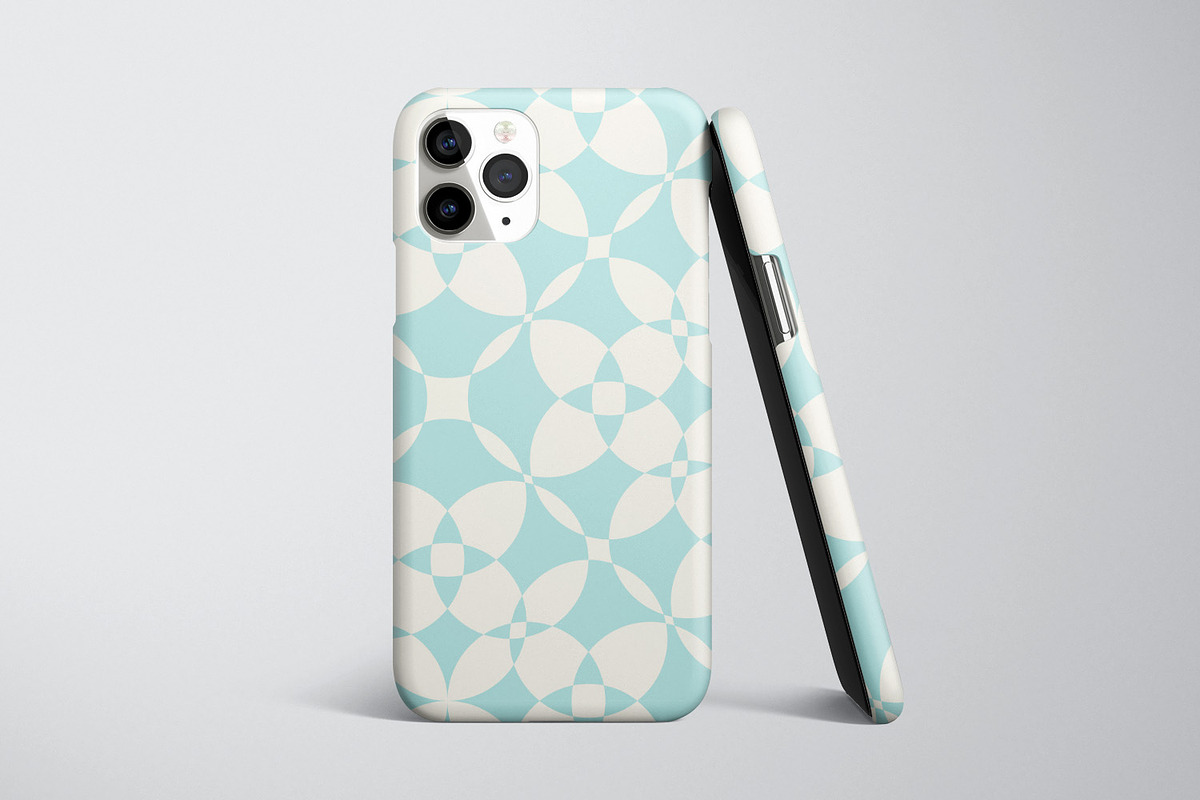 Bright Blue Tiles, a Pattern Graphic by MalyskaStudio (Photo 2 of 5)